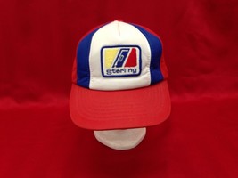 Sterling Fuels Vintage Foam Backed Red/Blue/White Polyester Snapback Bal... - $7.92