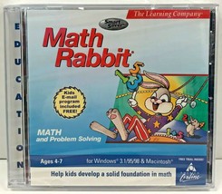Math Rabbit The Learning Company 1998 Educational CD-ROM Software Ages 7 - 12 - £8.05 GBP