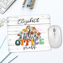 Wildflowers Office Staff Mouse Pad, Front Office Desk Decor, Coworker Gift, Staf - £11.15 GBP