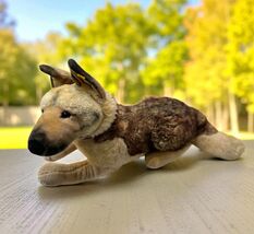 Steiff 24” AKC German Shepherd Dog Realistic Plush Stuffed Animal Kennel... - $34.65