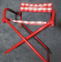Coca-Cola Foldable Metal and Canvas Chair 33 inches tall - $32.18