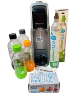 Sodastream Soda Maker Model A200 Black, Includes Starter Kit, with Bottles. - $187.30 CAD