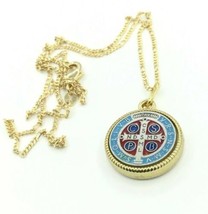 Saint st Benedict Medal pendant Catholic Exorcism Necklace San Benito  - £11.77 GBP