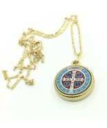 Saint st Benedict Medal pendant Catholic Exorcism Necklace San Benito  - $279.97 MXN