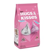 Hershey&#39;s Hugs &amp; Kisses Assorted Milk Chocolate And White Creme Candy, - £14.98 GBP