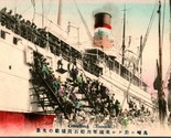 Vtg Postcard 1910s Japan Nagasaki Goaling Steamship Steamer at Port UNP ... - $69.25