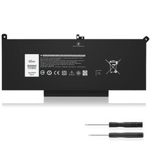 7480 F3Ygt 2X39G 60Wh Laptop Battery For Dell Latitude 12 7000 7280 7290... - £49.55 GBP