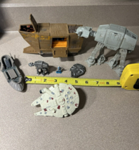 vtg Micro Machines Star Wars Figure Lot Jawa Sandcrawler AT-AT Jabba&#39;s Skiff - $59.35