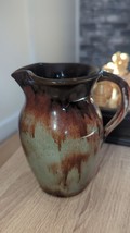 Ewenny Pottery Vase Brown Glaze Hand Thrown in Wales 5&quot; Tall Unique Style - $13.92