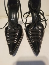 Casadei Patent Leather Corset Stiletto Heel Fetish Platform Shoes 6 - $175.00