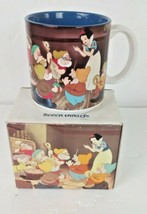 Discontinued Snow White and The Seven Dwarfs Walt Disney Coffee Mug NIB Japan - $49.49
