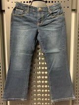 NWT CRAZY 8 Girls Size 7 Plus Denim BOOTCUT Jeans Pants Adjustable Waist... - $8.99