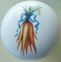 Ceramic Cabinet Knobs Vegetable Carrots Misc - $4.46