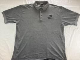 Vintage Walt Disney Studios Polo Shirt Men Size Xl Knit Gray Short Sleev... - $15.66
