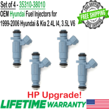 OEM Hyundai HP Upgrade 4Pcs Fuel Injectors for 1999-2005 Hyundai Sonata 2.4L I4 - £75.17 GBP