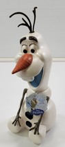 H2) Disney Frozen Olaf Snowman Plastic Coin Piggy Bank - $225.52 MXN