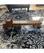 Vintage Handmade Wood CRIBBAGE BOARD Flatbed SEMI TRUCK w Working Wheels... - €100,69 EUR