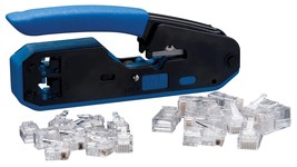 Ideal 33-396 5-3/8&quot; Crimper And Connector Kit Rj-45, Rj-11 - $41.13 CAD