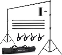 Hyj-Inc 12 Ft X 10 Ft Photo Video Studio Heavy Duty Adjustable Photography - £86.88 GBP