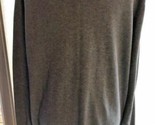 Mens Perry Ellis Pullover Large Sweater Cotton Viscose Very Soft Gray SK... - $7.02