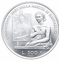 San Marino 500 Lire Silver Coin, 1983 - $136.75