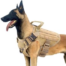 PETODAY Tactical Dog Harness for Large Dogs,Working Dog Training Molle Vest,with - £31.74 GBP