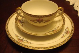 Compatible with Noritake Minerva Pattern Trio Set of Cup, Saucer and Dessert Pla - £38.10 GBP