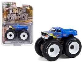 1996 Ford F-250 Monster Truck &quot;Bigfoot #7&quot; Blue with Flames &quot;Bigfoot at ... - $19.44