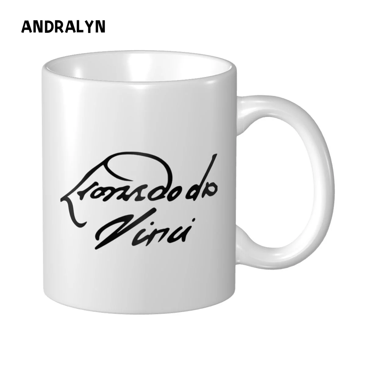 Leonardo Da Vinci Signature Mug Coffee Mug Cute Gamer Birthday Gift Back To Scho - $19.99