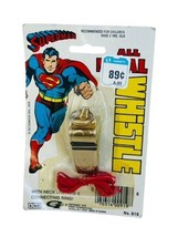 Superman All Metal Whistle 1979 DC Comics SEALED vtg MOC lanyard ring Kal-El tag - £175.22 GBP
