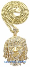 Esskeetit Pump Necklace New Iced Out Pendant With 24 Inch Long Cuban Chain Lil - £20.73 GBP