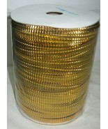 Gold Wire Ribbon for Gift Wrapping, Crafts, Twist Ties for Candy, Bread,... - £9.73 GBP