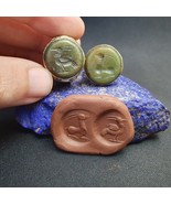 Paire de sceaux anciens anciens en pierre de jade animal mystique oiseau... - $988.63 MXN