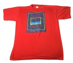 Vintage Blood Bank T Shirt Adult L Red Short Sleeve 90s Save Lives Donat... - $9.49