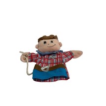 Sheriff Hand Puppet Target Western Cowboy Doll Toy 8.5 in Tall - $10.88