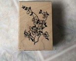 Stampington And Co Wooden Rubber Stamp Large Blossoms DogWood G1021 - £14.60 GBP