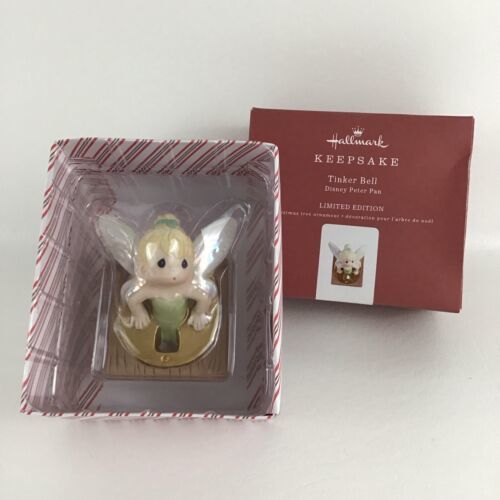 Primary image for Hallmark Ornament Disney Peter Pan Tinker Bell Porcelain Precious Moments 2018