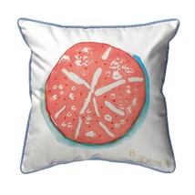 Betsy Drake Coral Sand Dollar Small Indoor Outdoor Pillow 12x12 - £39.46 GBP