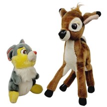 Vintage 1980s Disneyland Walt Disney World 17&quot; Bambi &amp; 11&quot; Thumper Rabbi... - $267.99 MXN