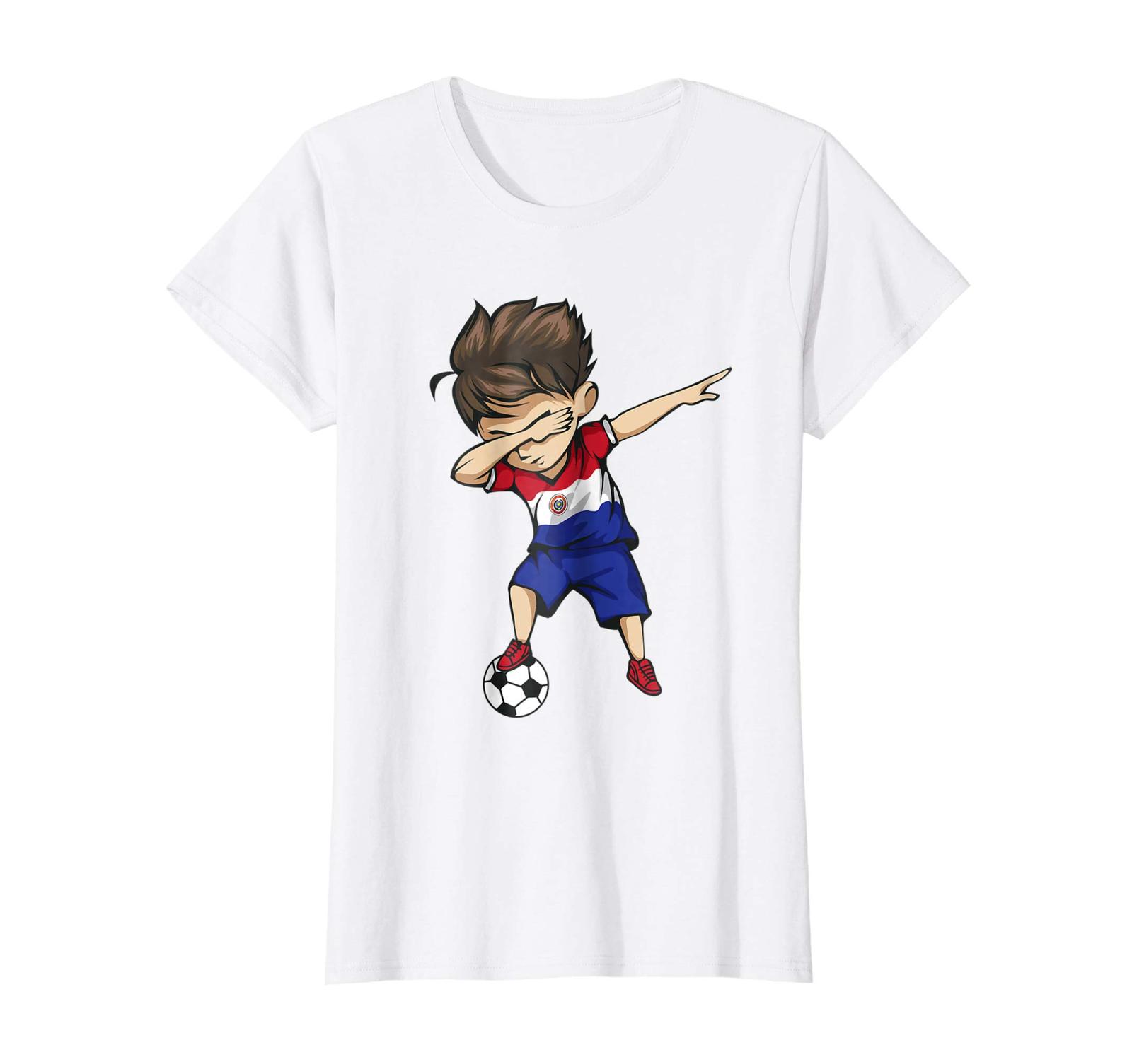 Sport Shirts - Dabbing Soccer Boy Paraguay Jersey Shirt - Paraguay Football Wowe - $19.95 - $23.95