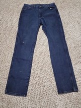Vtg Wrangler Jeans Men&#39;s 38x36 Black Faded Slight Issues Read - £9.59 GBP