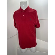 Polo Ralph Lauren Men Polo Shirt Red Short Sleeve Golf Medium M - $14.82