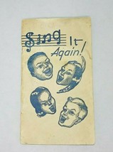 Vintage Sing It Again Brochure Pamphlet Funiculi, Finicula! Joy is every... - £6.15 GBP