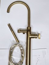 Signature Hardware 484014 Vassor Freestand Tub Faucet  &amp; Hand Shower -Br... - £526.01 GBP