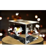 LED Base included | Gemini Zodiac Sign 3D Engraved Crystal Keepsake Gift - $39.99+
