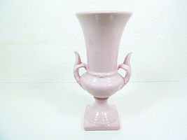 Pedestal Vase Pink Genuine Haeger Ceramic Vases Table Flower 9 inches Ta... - $14.01