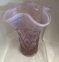 Vintage Blush Rose Fenton Vase - $48.45