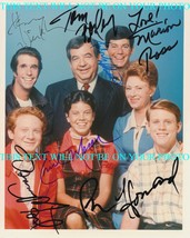 Happy Days Full Cast 7 Signed Autographed 8x10 Rp Photo The Fonz Erin Moran - £15.17 GBP