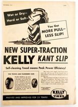 1947 Kelly Springfield Tires Farmers Advertisement Tractor Farming DWNN19 - €17,16 EUR