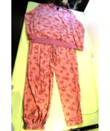 WOMENS DISNEY WINNIE THE POOH PAJAMA PINK SHIRT AND PANTS LOUNGE WEAR XL - €21,59 EUR